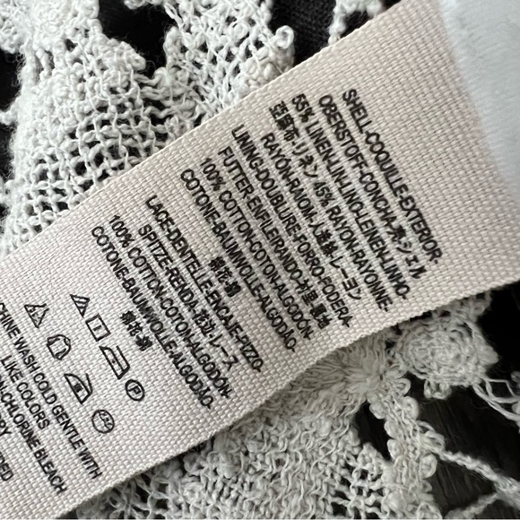 Free People Crochet Lace Bottom Size X-Small Feme Victoria Jacket Blazer - Picture 7 of 16